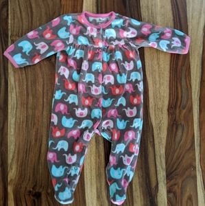 Fleece winter one piece pajamas. GUC.